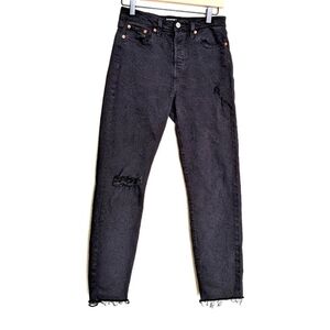 Levi's Wedgie Premium High Rise 4 Button Distressed Jeans size 26